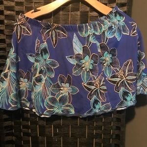 Floral swim suit skirt